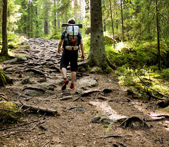 Finnisches Naturzentrum Haltia, Nuuksio-Nationalpark, Wälder, Seen, Wildnis, Ökobau, Kalevala, Helsinki, Finnland
